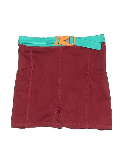 Pre-owned Motion 365 Made By Fabletics Athletic Shorts In Burgundy