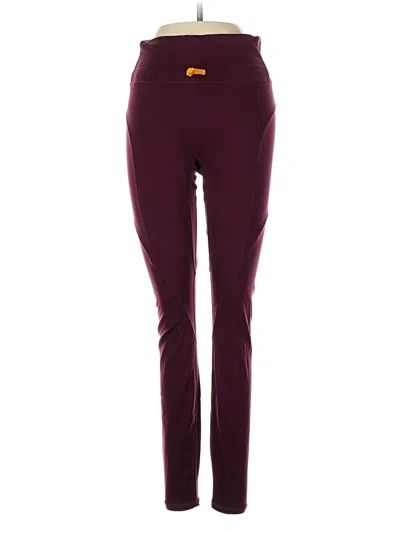 Pre-owned Motion 365 Made By Fabletics Casual Pants In Burgundy