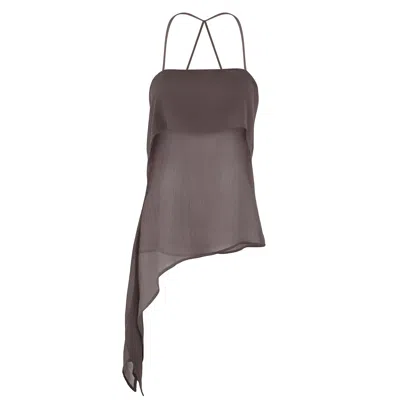 Motional Muse Women's Grey / Brown Val Top - Mocha Mousse