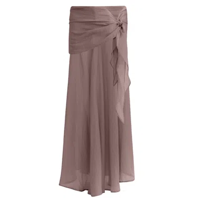 Motional Muse Women's Neutrals Bea Skirt - Dusty Wine In Red