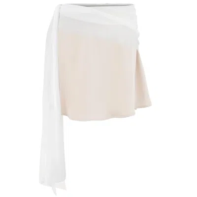 Motional Muse Women's Neutrals / White Robbie Skirt - Beige