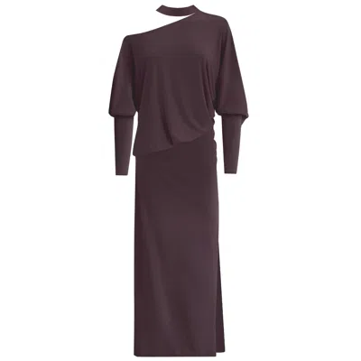 Motional Muse Women's Red Leone Dress - Dusty Wine