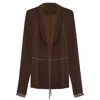 Motional Muse Women's Zoe Blazer - Brown In Brown