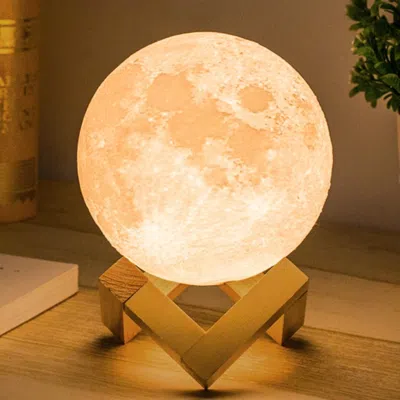Motionor Moon Lamp Humidifier, 2 In 1 Moon Night Light & Humidifiers With Usb Recharge, 3d Led Moon Light Wit In Multi