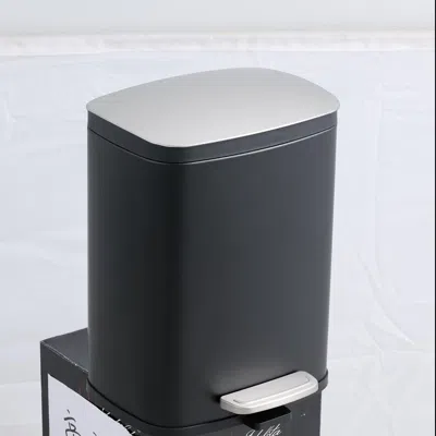 Motionor Sstc003-5l-b, Stainless Steel Kitchen Trash Can, 5l, Black