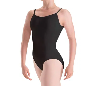 Motionwear Long Torso Camisole Leotard In Black