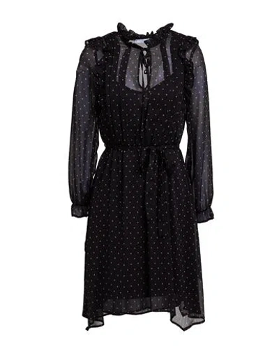Motivi Woman Mini Dress Black Size 4 Polyester