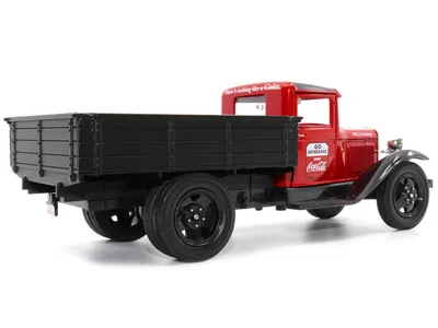 Motorcity Classics 1931 Ford Model Aa Pickup Truck Red And Black "go Refreshed - Drink Coca-cola" 1/24 Diecast Model Ca
