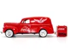 Motorcity Classics 1940 Ford Sedan Cargo Van Red "pause. Go Refreshed Coca-cola" With Vending Machine Accessory 1/24 Di
