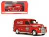 Motorcity Classics 1945 Panel Delivery Van "coca-cola" Red 1/43 Diecast Model Car By