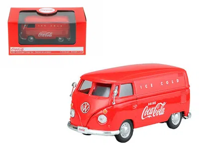 Motorcity Classics 1962 Volkswagen Coca Cola Cargo Van Red 1/43 Diecast Model By