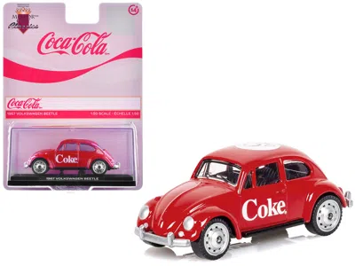 Motorcity Classics 1967 Volkswagen Beetle "coca-cola" Red 1/50 Diecast Model By