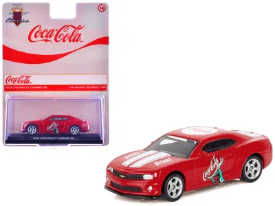 Motorcity Classics 2013 Chevrolet Camaro Ss "coca-cola" Red With White Stripes 1/64 Diecast Model By