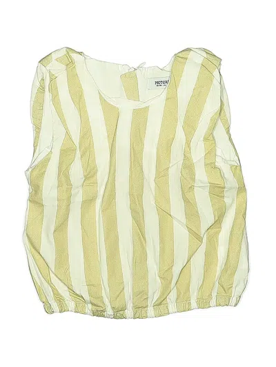 Pre-owned Motoreta Kids' Sleeveless Blouse In Yellow