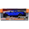 Motormax 1-24 & 1-27 Diecast Model Car For 2021 Jeep Gladiator Rubicon Open Top Pickup Truck Blue