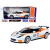 Motormax Lotus Evora Gt4 #41 "gulf Oil" Light Blue With White And Orange Stripes 1/24 Diecast Model Car By Mo