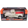 Motormax 1955 Chevrolet 3100 Stepside Pickup Truck Cream With White Interior "timeless Legends" Series 1/24 D