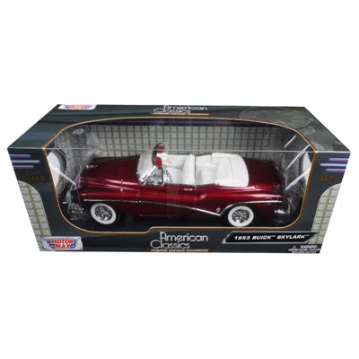 Motormax 1 By 18 1953 Buick Skylark Diecast Model Car, Burgundy In Multi