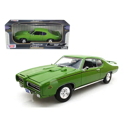 Motormax 1 By 18 1969 Pontiac Gto Judge Diecast Car Model - Green