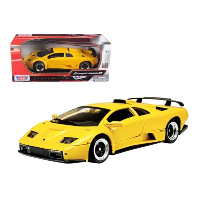 Motormax 1 By 18 Lamborghini Diablo Gt Diecast Model Car, Yellow