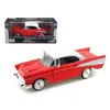 Motormax 1 By 24 1957 Chevrolet Bel Air Diecast Model Car, Red