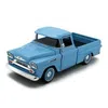 Motormax 1 By 24 1958 Chevrolet Apache Fleetside Pickup Diecast Car Model Light Blue