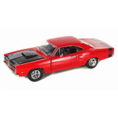 Motormax 1 By 24 1969 Dodge Coronet Super Bee Diecast Model Car - Red