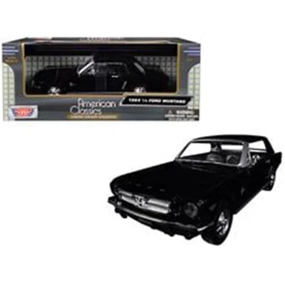 Motormax 1 By 24 Diecast Scale For 1964 0.5 Ford Mustang Model Car Black