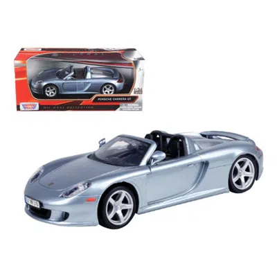 Motormax 1 By 24 Porsche Carrera Gt Diecast Model Car, Gray In Blue