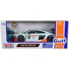 Motormax 1 To 24 Scale Audi R8 Lms Gt3 No.28 Light Blue With Orange Stripes Gulf Oil Gulf Die-cast Collection