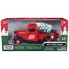 Motormax 1940 Ford Pickup Truck Merry Christmas With Tree Accessory 1-24 Scale Diecast Model Car Red