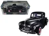 Motormax 1940 Ford Pickup Matt Black 1/18 Diecast Model Car By