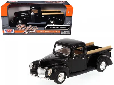 Motormax 1940 Ford Pickup Truck Black 1/24 Diecast Model Car By