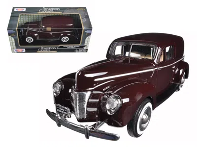 Motormax 1940 Ford Sedan Delivery Brown 1/24 Diecast Model Car By
