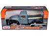 Motormax 1942-47 Ford "jailbar" Pickup Truck Blue And Black "timeless Legends" Series 1/24 Diecast Model Car  In Gray