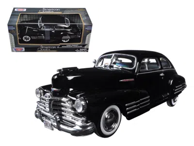 Motormax 1948 Chevrolet Aerosedan Fleetline Black 1/24 Diecast Model Car By