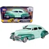 Motormax 1948 Chevrolet Aerosedan Fleetside Lowrider Pastel Green And Green Metallic Two-tone "get Low" Serie