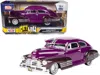 Motormax 1948 Chevrolet Aerosedan Fleetside Lowrider Purple Metallic And Dark Purple Metallic Two-tone "get L