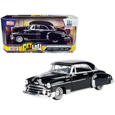 Motormax 1950 Chevrolet Bel Air Lowrider Black Get Low Series 1-24 Diecast Model Car