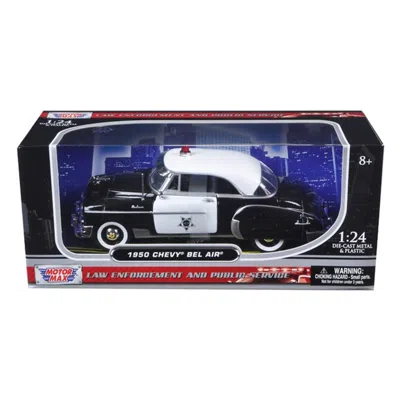 Motormax 1950 Chevrolet Bel Air Police 1-24 Diecast Car Model