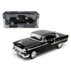 Motormax 1955 Chevrolet Bel Air Hard Top Black 1-18 Diecast Car Model