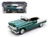 Motormax 1955 Chevrolet Bel Air Hard Top Green Metallic And White 1/18 Diecast Model Car By