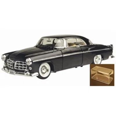 MOTORMAX 1955 CHRYSLER C300 MODEL CAR WITH DISPLAY CASE, BLACK