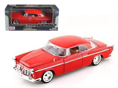 Motormax 1 By 24 1955 Chrysler C300 Diecast Model Car - Red