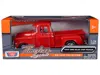 Motormax 1955 Gmc Blue Chip Pickup Truck Timeless Legends Series 1-24 Scale Diecast Model Car Red