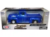 Motormax 1956 Ford F-100 Pickup Truck Blue Metallic American Classics Series 1-24 Scale Diecast Model Car