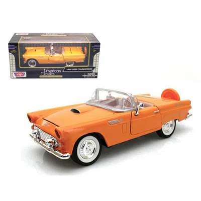Motormax 1956 Ford Thunderbird Orange 1-24 Diecast Car Model