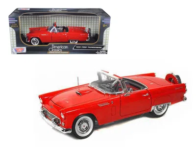 Motormax 1956 Ford Thunderbird Red 1/18 Diecast Model Car By