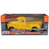 Motormax 1957 Chevrolet 3100 Stepside Pickup Truck Timeless Legends Series 1-24 Scale Diecast Model Car Yello
