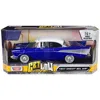 Motormax 1957 Chevrolet Bel Air Lowrider Candy Blue With White Top Get Low Series 1-24 Scale Diecast Model Ca